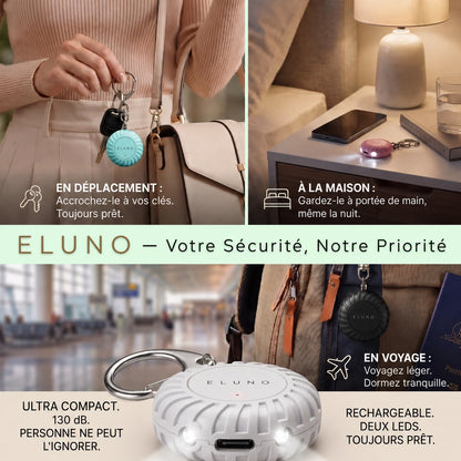 Alarme de Sécurité Personnelle & Lumière (2 en 1)